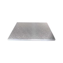 Picture of 6 INCH SQUARE SILVER FOIL COVERED CAKE DRUM BOARD